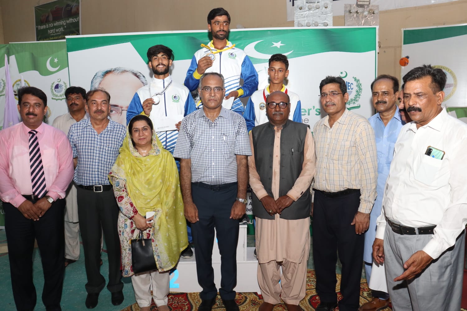 Prime Minister's Youth Programme in collaboration with Shah Abdul Latif Bhitai University Khairpur organised the closing ceremony of weightlifting talent hunt league. Deputy Comissioner Khairpur Saifullah Abroo attended the event as Chief Guest.